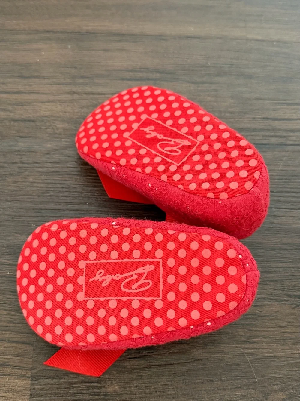 Red Bow Mary Jane Baby Shoes